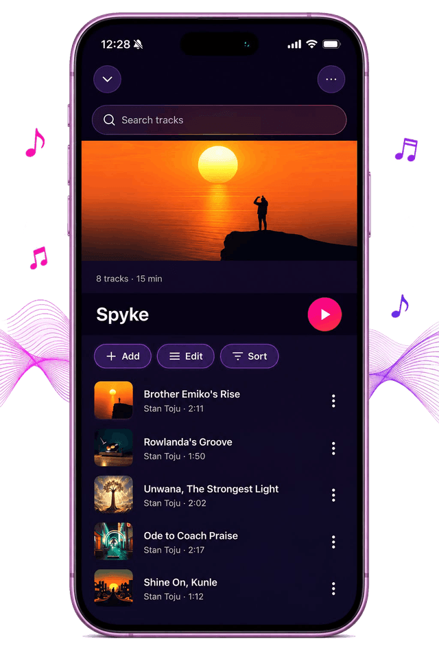 A personalized playlist in MusicPals