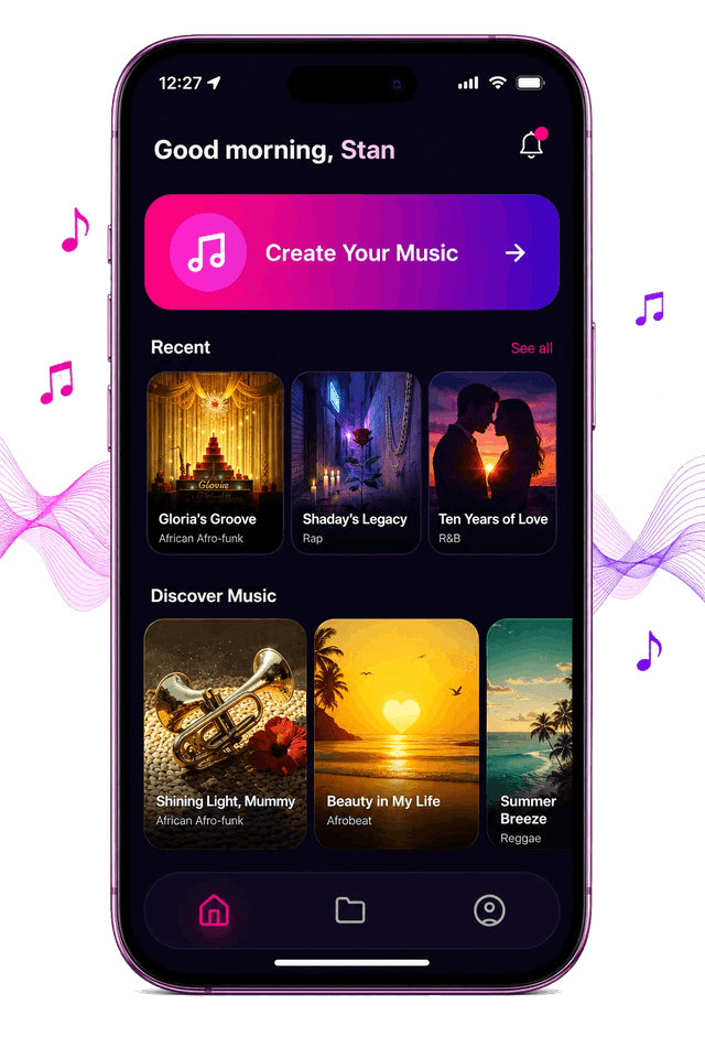 MusicPals home screen
